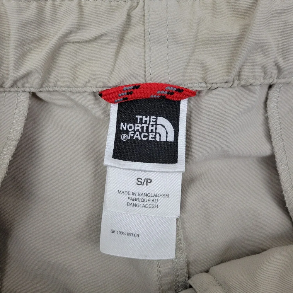The North Face Paramount Cargo Shorts Mens Small S Light Khaki‎ Nylon Hiking